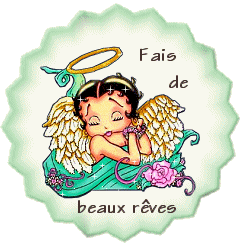fait de beaux rêves Betty Boop 